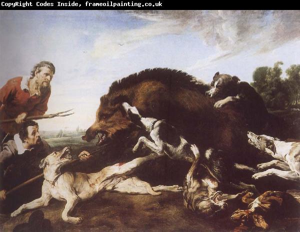 Frans Snyders Wild Boar Hunt